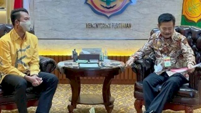 Bupati ASA saat temui Mentan SYL.