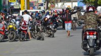 Jelang Lebaran Biaya Parkir Motor di Depan MP Rp5.000