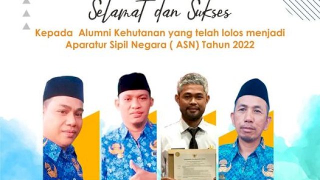 Top! 4 Alumni Fakultas Kehutanan Unanda Palopo Terima SK ASN