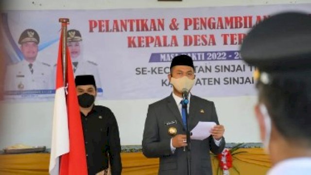 Bupati ASA Lantik Kades di Sinjai Timur, Begini Pesannya