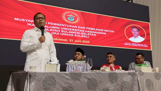 Danny Pomanto Terpilih Memimpin IKA Unhas Sulsel, Ajak Alumni Kembangkan Sulawesi Selatan