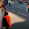 Petugas Dishub Turun Amankan Lalin di Lokasi Lari Kapolrestabes Makassar Cup