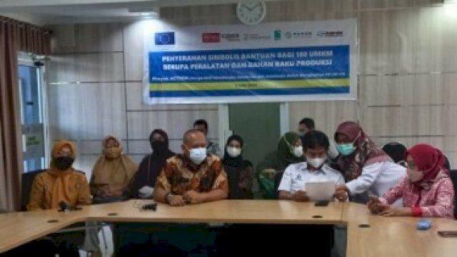 Uni Eropa dan PUPU Beri Bantuan ke UMKM di Makassar,&nbsp; Dihadiri Kabid Ekonomi Bappeda