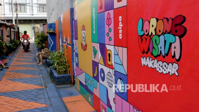 Penampakan Salah Satu Loriong Wisata di Kota Makassar 