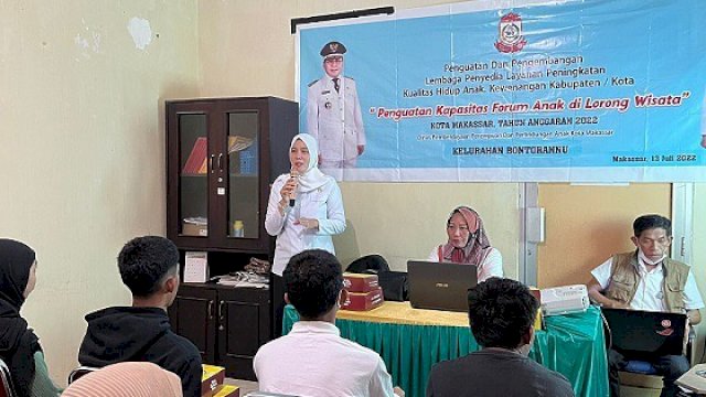 Irma Awalia, Sekdis DP3A usai membuka secara resmi kegiatan tersebut