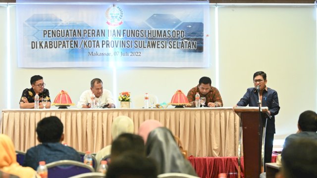 Perkuat Peran dan Fungsi Humas OPD Kabupaten/Kota se-Sulsel, Diskominfo Sulsel Gelar Workshop Kehumasan