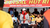 Bupati Lutra Buka Turnamen Futsal Hut Proklamasi ke 77