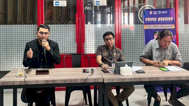 Dinas Komunikasi dan Informasi Kota Makassar Menggelar Diskusi Membahas Soal Pembangunan Rela Kereta API, Makassar-Maros