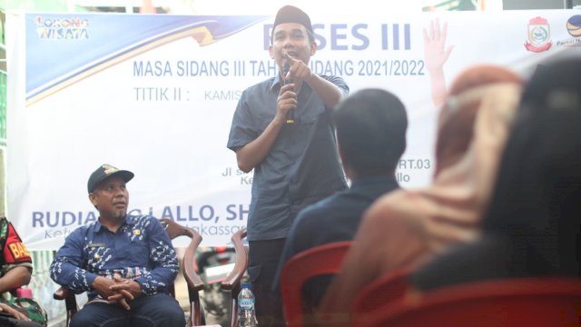 Ketua DPRD Makassar, Rudianto Lallo Menggelar Reses Masa Sidang ke III