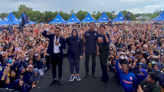 Rombongan Dewan Pimpinan Wilayah (DPW) NasDem Sulawesi Selatan, Kamis (11/8/2022). Melanjutkan perjalanan Kabupaten Luwu Utara.
