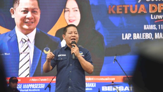 Ketua Dewan Pimpinan WIlayah (DPW) Partai Nasdem Sulsel Rusdi Masse