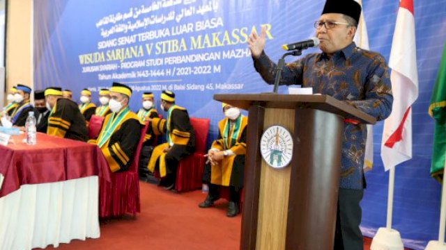 Hadiri Wisuda Mahasiswa STIBA, Ini Pesan Danny Pomanto 