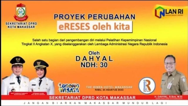 DPRD Kota Makassar Perkenalkan Applikasi eRO&rsquo;TA, Apa Itu?