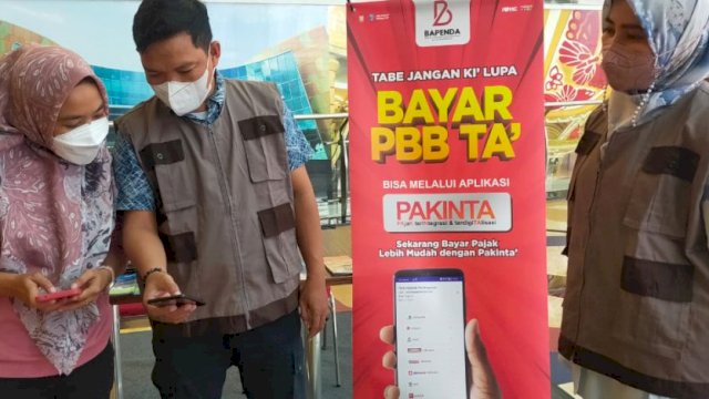 Bapenda Sosialisasikan Layanan Bayar Pajak ‘Pakintak’ di Mall Makassar