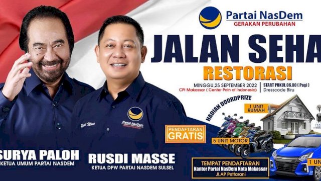 Surya Paloh Pimpin  Konsolidasi Pemenangan Pemilu di Makassar