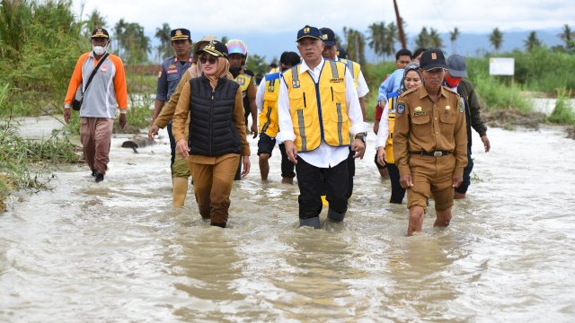 PUPR Tinjau Lokasi Banjir di LuwU Utara