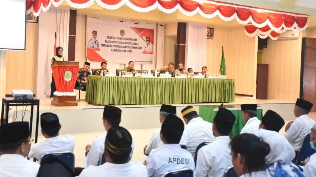 68 Cakades dapat Arahan, Bupati Lutra: Jangan Ada Money Politik&nbsp;