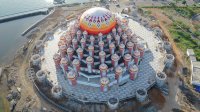 Rp45 Miliar Pembangunan Masjid Kubah 99 Berlanjut, Pengerjaan Menara dan Pelataran
