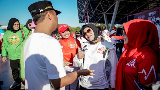 Bersepeda Sambil Berdonasi, Gubernur Sulsel Lepas Peserta Indonesia Heart Bike