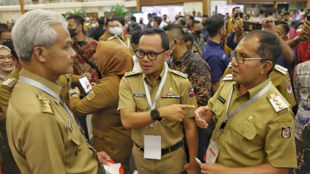 Walikota Makassar Moh. Ramdhan &ldquo;Danny&rdquo; Pomanto hadiri pengarahan Presiden RI Joko Widodo (Jokowi) di Jakarta Convention Center (JCC), Kamis (29/09/2022).