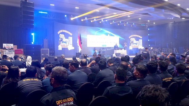 Putra Sekretaris DPW Nasdem Sulsel Hibur Peserta Konsolidasi