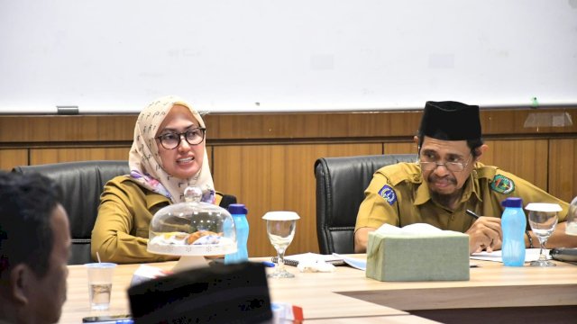 Bupati Luwu Utara Indah Putri Indriani memimpin Rapat Persiapan Pelaksanaan Bimbingan Teknis Tahap IV Penyusunan Masterplan BISA Smart City 