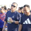 Begini Keakraban Gubernur Sulsel Bersama Waketum  Ahmad Ali di Jalan Sehat Partai Nasdem