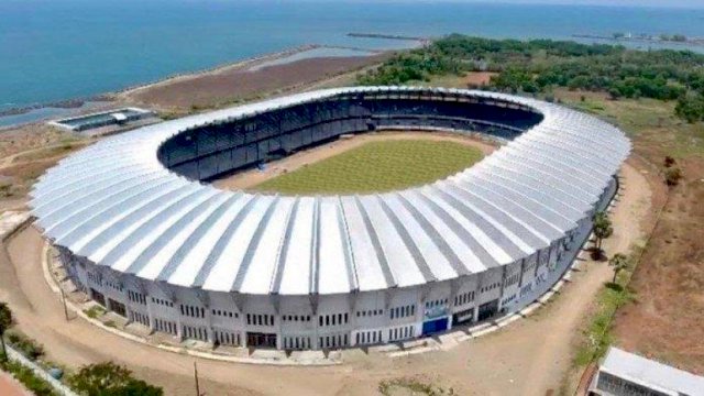 Nampak Dari Udara Penampakan Stadion Barombong Milik pemerintah Provisni Sulsel 