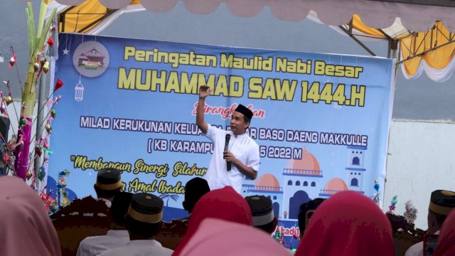 Ketua DPRD Rudianto Lallo Bareng Raja Gowa Andi Kumala Idjo Hadiri Maulid Nabi Muhammad 1444 H