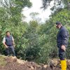 Ilham Azikin Kunjungi Lokasi Longsor, Jalan Dipasangi Bronjong