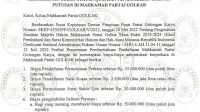 Perkara di Mahkamah Partai mandek, biaya perkara terlalu tinggi mencapai puluhan juta rupiah