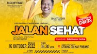 Peserta Jalan Sehat Golkar Pinrang Capai diangka 5.000 Orang Lebih