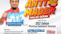Gubernur Ajak Warga ‘Sulsel Anti Mager’ Sepanjang 3,53 Km, Siapkan Hadiah Utama Umrah