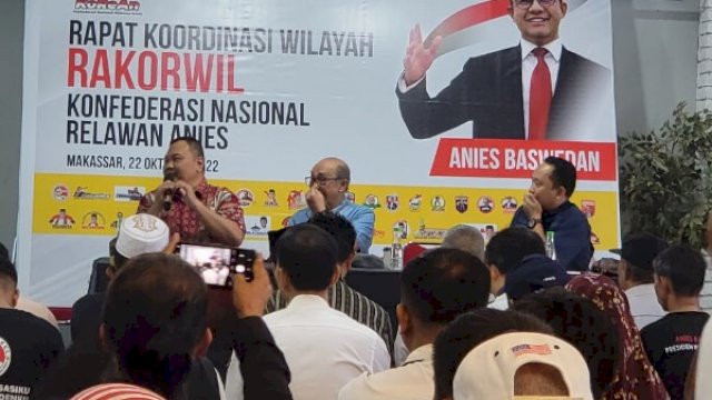 Dihadiri Anies Baswedan Secara Virtual, Korean Gelar Rakorwil Perdana Relawan Anies Baswedan di Sulsel