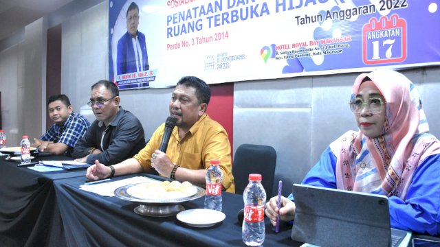 Arifin Dg Kulle Nilai RTH Kota Makassar Masih Minim