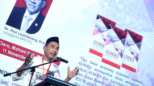 Rudianto Lallo: Atas Perjuangan ALDERA dan Pius Lustrilanang Semua Bisa Jadi Pemimpin