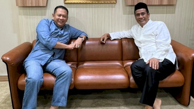 Bamsoet Temui AAS di Makassar, Bincang Santai dan Makan Ikan hingga Bahas Situasi Ekonomi