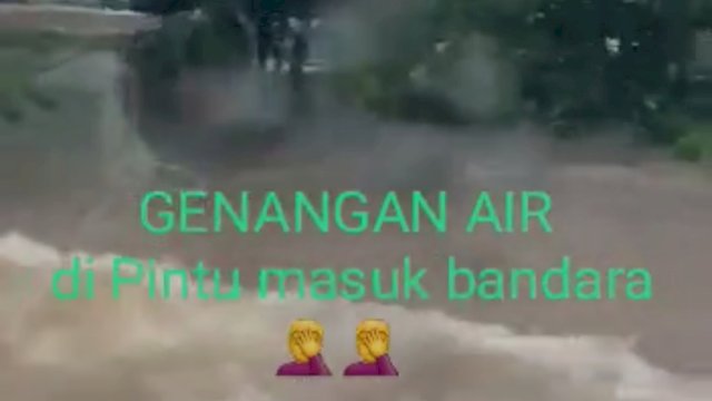Kompleks Perumahan dan Bandara Hasanuddin Terendam Air setinggi Lutut Orang Dewasa