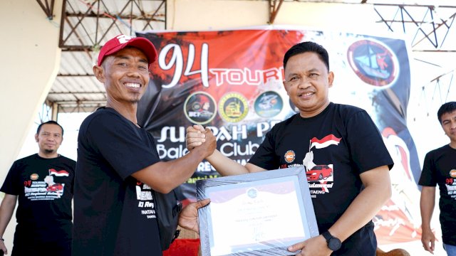 Ilham Azikin Apresiasi Touring Sumpah Pemuda BCI Sulselbar