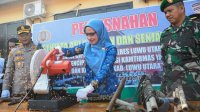 Bupati Lutra Ikut Musnahkan 333 Pucuk Sebpi Rakitan