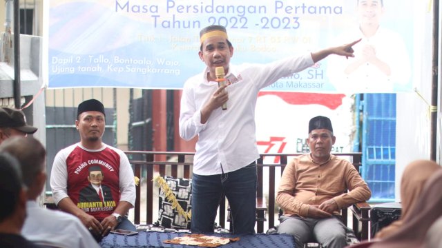 Hari Pertama Reses, Rudianto Lallo Terima Keluhan Drainase dan Jalan Rusak