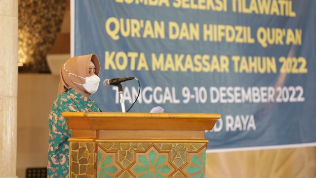 Indira Yusuf Ismail Buka Lomba STQ dan Hifdzil Al Qur’an Kota Makassar