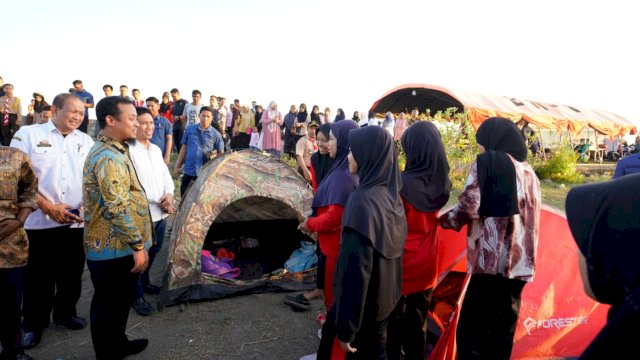 Gubernur Sulsel ANdi Sudirman Sualiman Meninjau Lokasi Kema Pelajar SMA Negeri 1 Bantaeng 