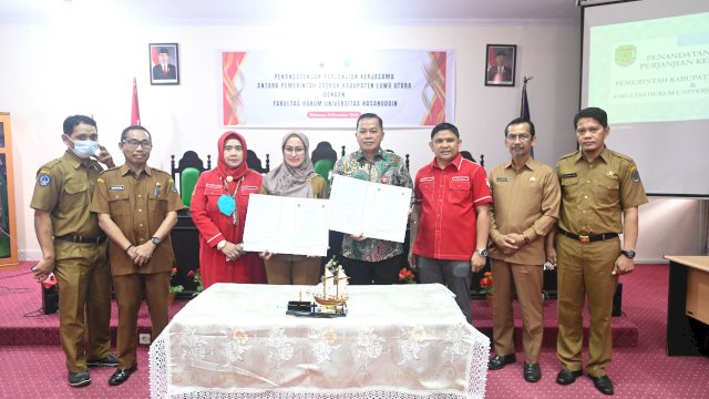 Dekan Fakultas Hukum (FH) Universitas Hasanuddin (Unhas), Prof Dr Hamzah Halim, SH., MH., M.AP memuji langkah Bupati Luwu Utara, Indah Putri Indriani. Pasalnya, bupati perempuan pertama di Sulsel ini menindaklanjuti penandatanganan kerjasama dengan FH Unhas setelah sebelumnya dengan Rektor Unhas.