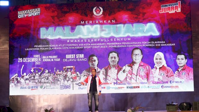 Pemkot Makassar Melalui KONI Makassar Menyalurkan Sekira Rp 11 Miliar sebagai total bonus terhadap para atlet Porprov XVII Makassar.