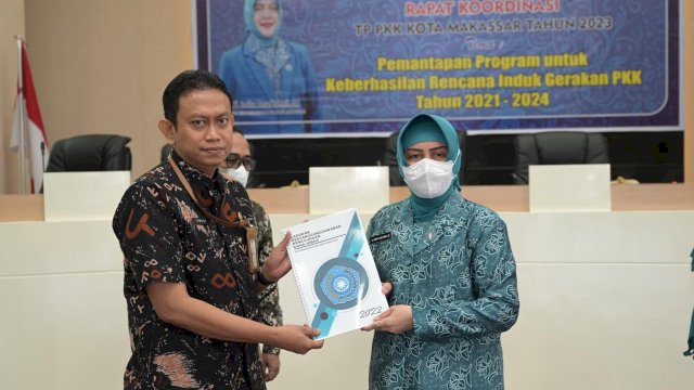 Tim Penggerak Kota Makassar Menggelar Rapat&nbsp; Koordinasi (Rakor) membahas Program Kerja Tahun 2023 di Balai Kota Makassar, Kamis (12/1/2023).&nbsp;