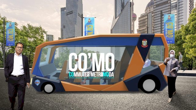 Wali Kota Makassar Mohammad Ramdhan Pomanto mempersiapkan 15 unit moda transportasi Commuter Metromoda (Co&rsquo;Mo) edisi terbaru yang telah di upgrade.&nbsp;