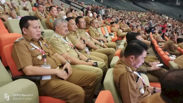 Bupati Sinjai Andi Seto Ashapa menghadiri Rakornas Kepala Daerah yang di Bukan presiden Joko WIdodo