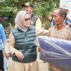 Bupati Lutra Salurkan 100 Bantuan Paket bagi Pemprov Bagi Korban Banjir di Desa Kalitata