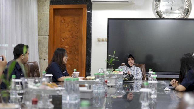 Ketua TP PKK Kota Makassar Indira Jusuf Ismail Menerima Kunjungan BPJS 